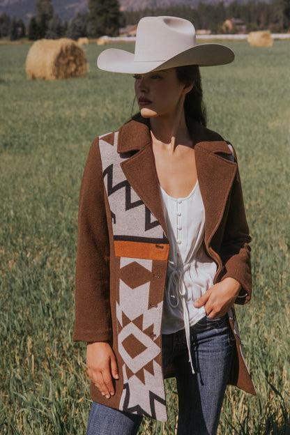 Idyllwind Winton Southwestern Print Button-Down Coat