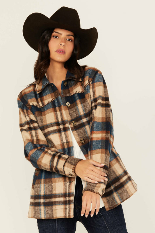 Idyllwind Dowlan Plaid Print Shacket