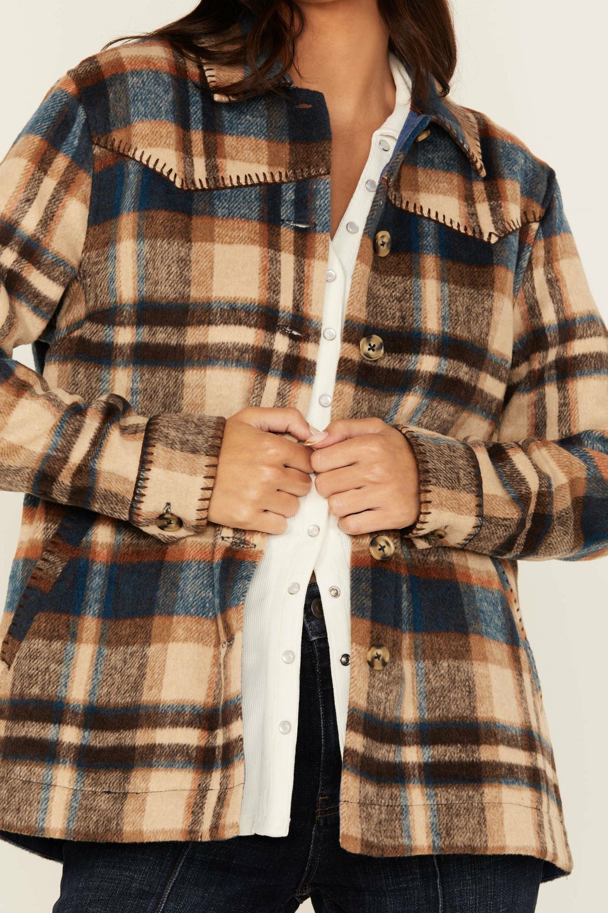 Idyllwind Dowlan Plaid Print Shacket