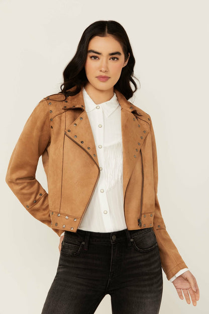 Idyllwind Yorkshire Studded And Embroidered Moto Jacket