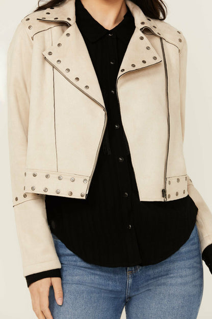 Idyllwind Yorkshire Studded And Embroidered Moto Jacket