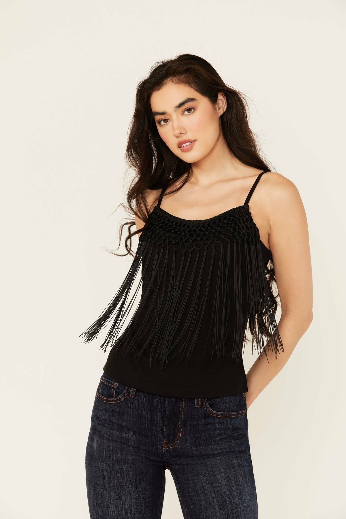 Idyllwind Farriswood Fringe Tank Top
