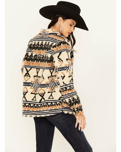 Idyllwind Dowlan Southwestern Print Sherpa Jacket