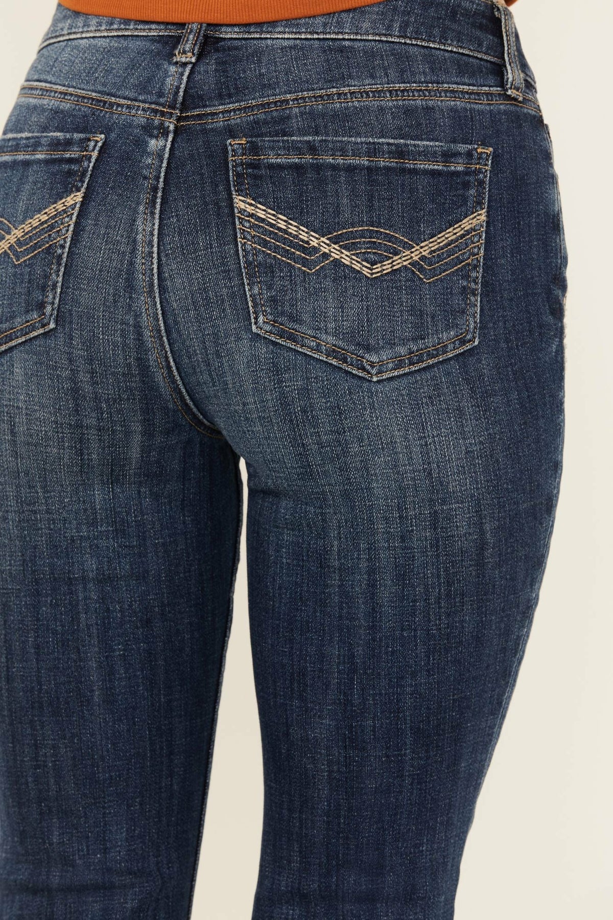 Idyllwind Vistaview Medium Wash Embroidered Flare Stretch Denim Jeans