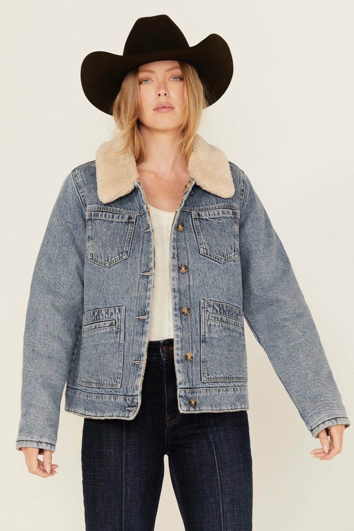Idyllwind Pony Up Reversible Denim Blanket Jacket