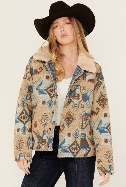 Idyllwind Pony Up Reversible Denim Blanket Jacket