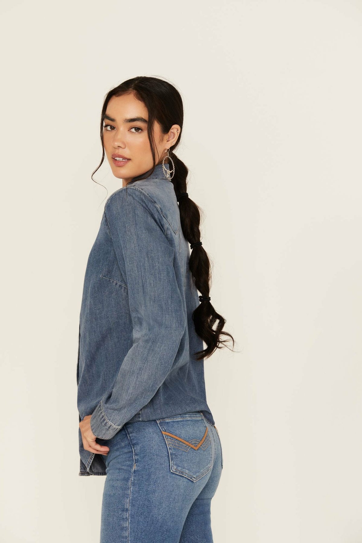 Idyllwind Huckleberry Medium Wash Long Sleeve Snap Western Shirt
