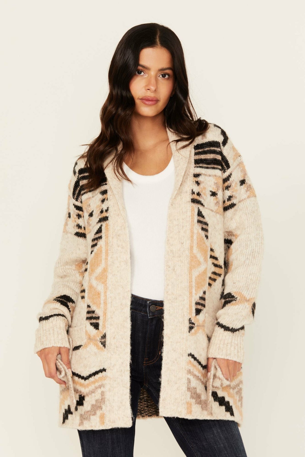 Idyllwind Nora Southwestern Print Belted Sweater
